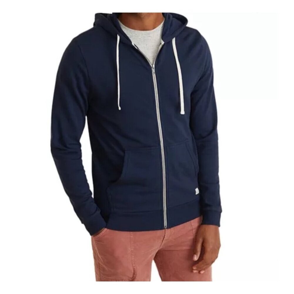 Marine Layer Navy Full-Zip Hoodie  size‎ XS Lightweight & Soft pockets for men’s